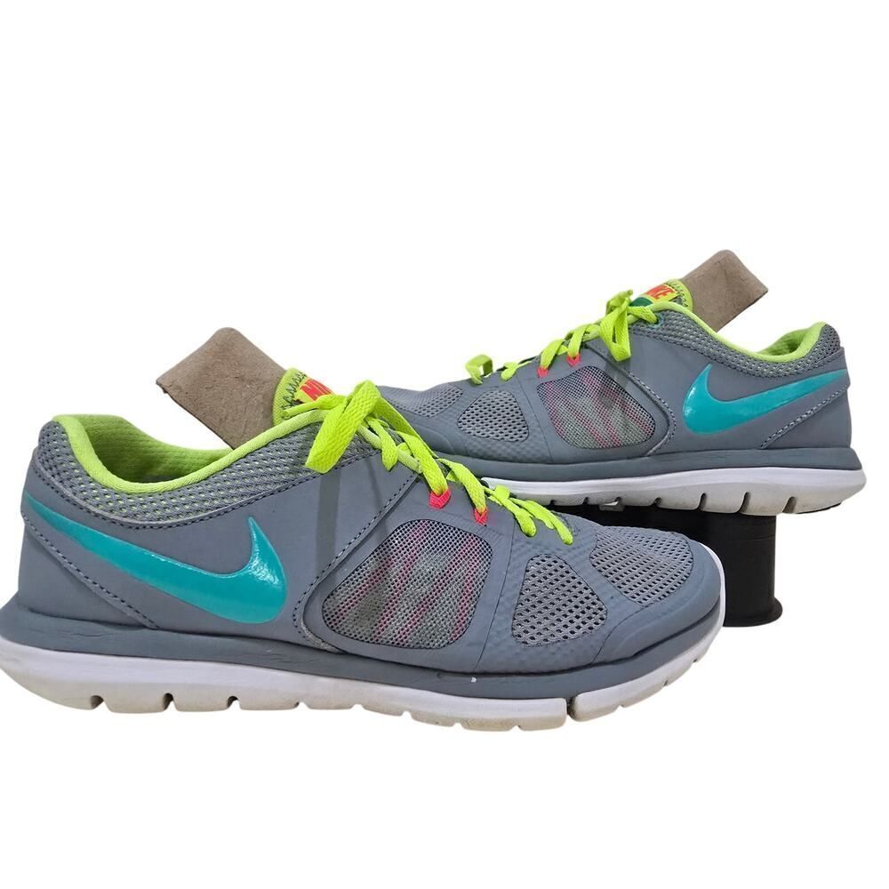 Nike Flex Fit Sole Run 642767-009 Women's Gray Lace Up Sneakers Shoes Size 8.5